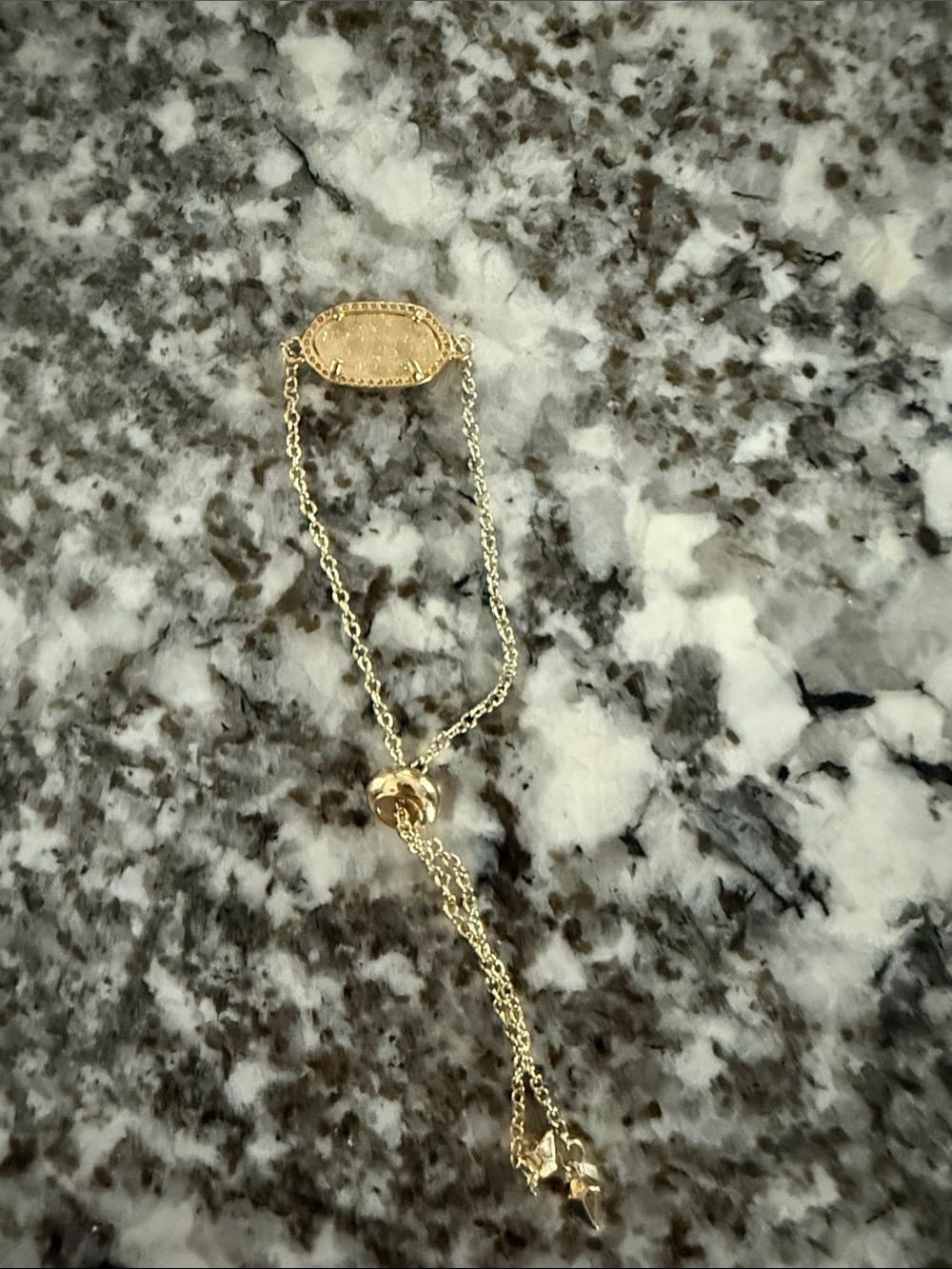 Delicate Gold-Tone Women’s Lariat Bracelet